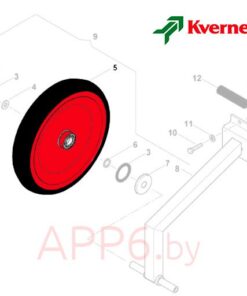 Alternative view of Каток прикатывающий АС819921 для сеялки Квернеланд